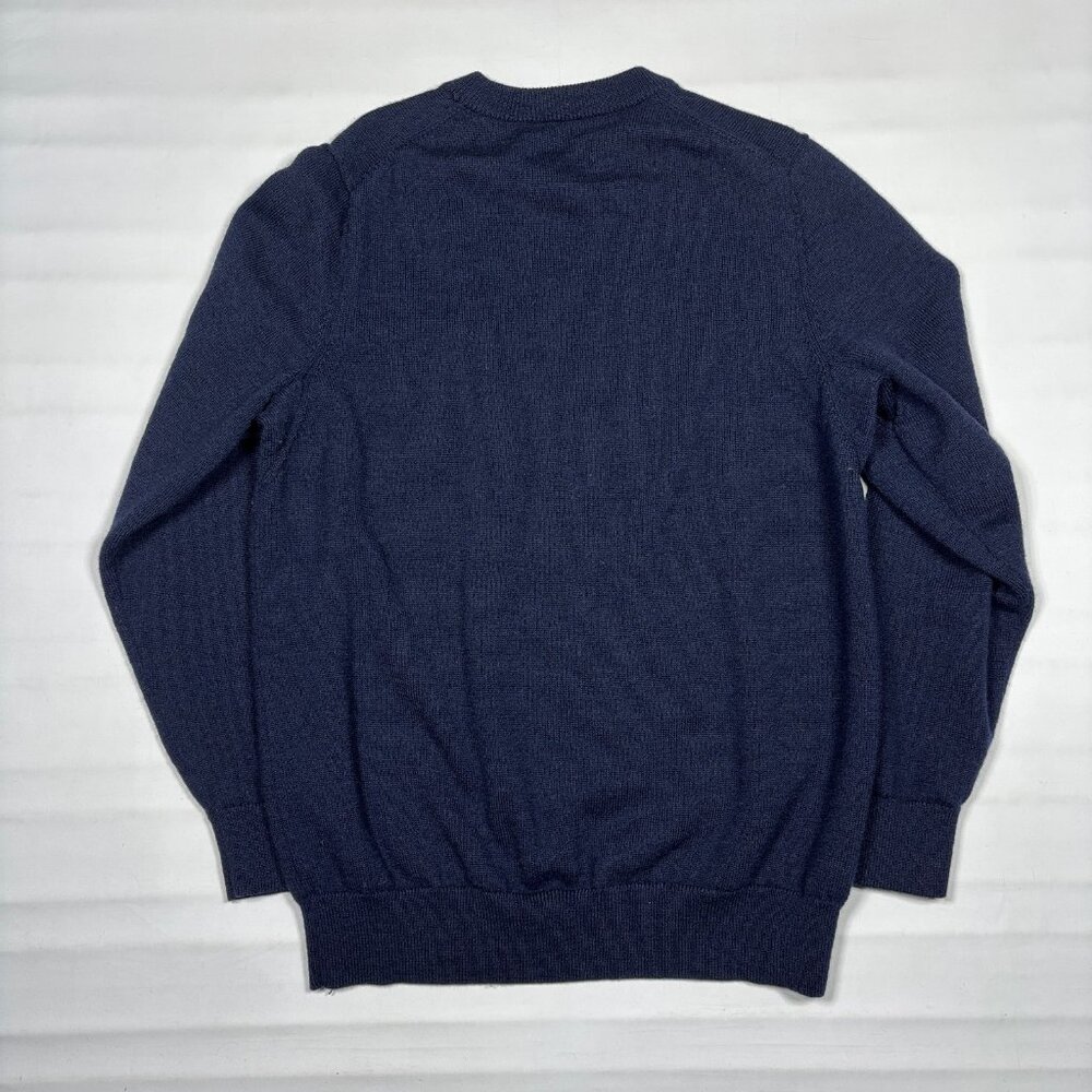 Duluth Trading Co Torpedoman's 100% Wool Crew Sweater Blue Heavyweight Mens L - Picture 9 of 9